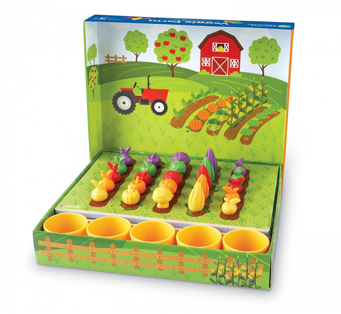 Set pentru sortat - Gradina de la ferma, Learning Resources, 2-3 ani + [3]