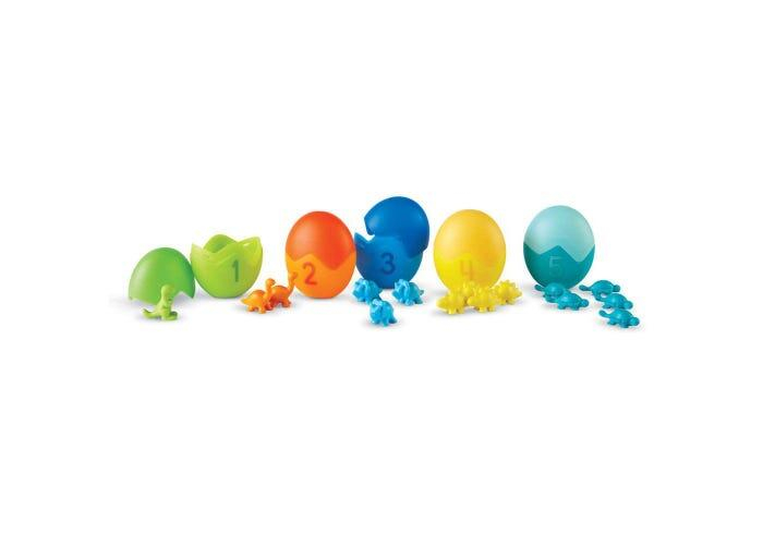 Set pentru sortat si numarat - Dinozauri colorati, Learning Resources, 2-3 ani + [3]