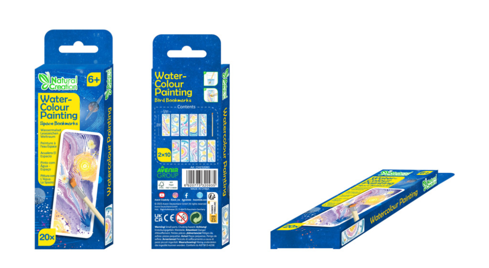 Set pictura cu apa - semne de carte Spatiu, colectia Creatii Naturale [2]