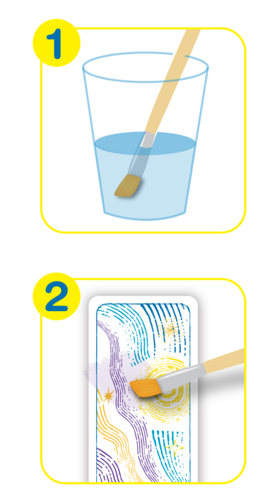Set pictura cu apa - semne de carte Spatiu, colectia Creatii Naturale [8]
