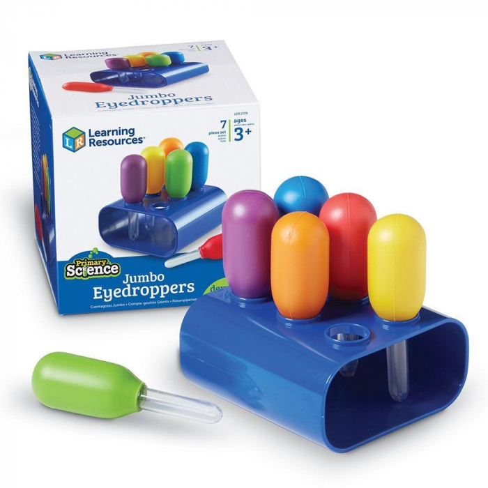 Set pipete Jumbo, Learning Resources, 2-3 ani + [3]