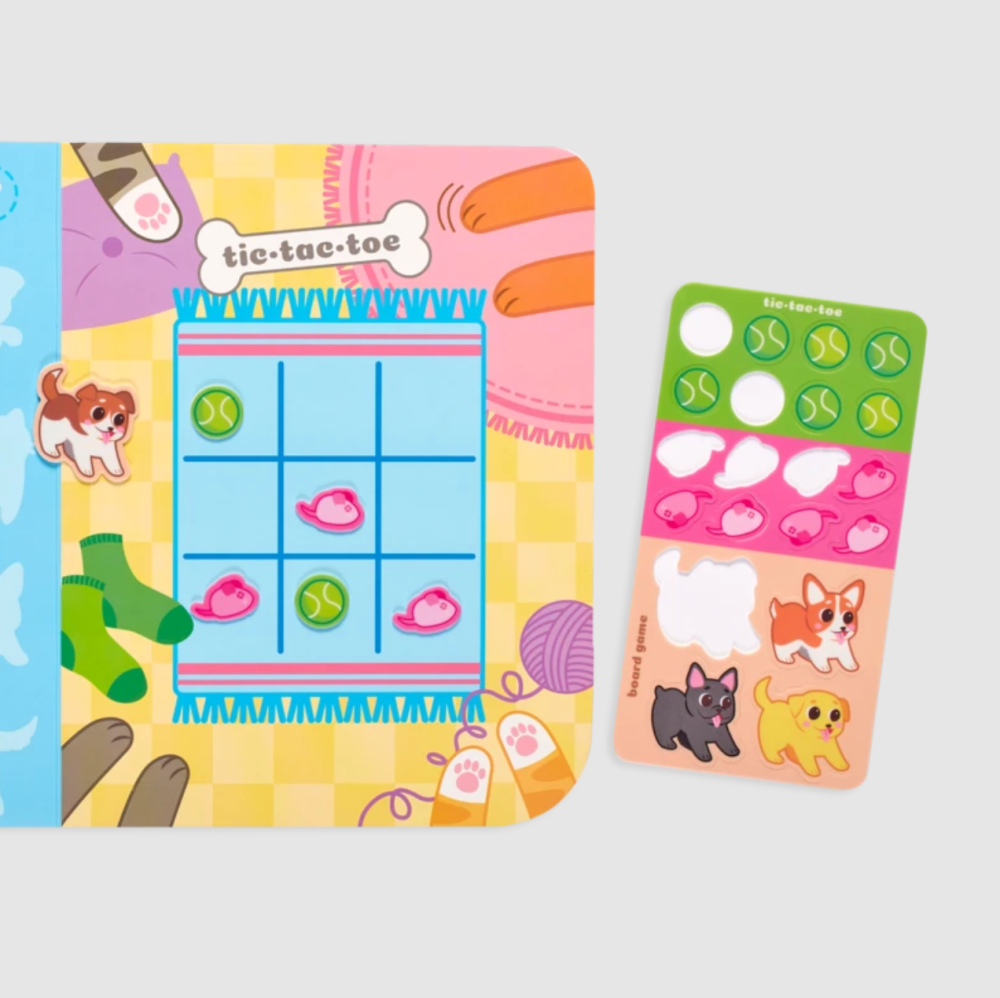 Set planse si jocuri cu abtibilduri repozitionabile - Animale prietenoase [8]