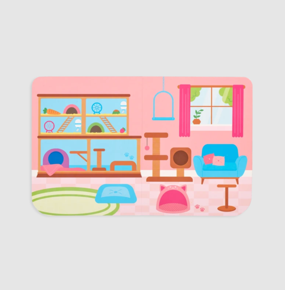 Set planse si jocuri cu abtibilduri repozitionabile - Animale prietenoase [2]