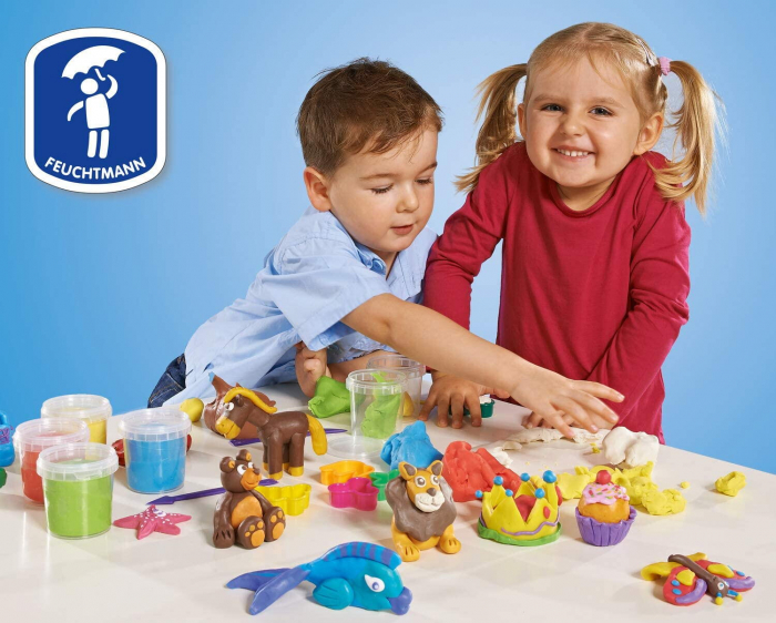 Set plastilina non-toxica - MAXI, FEUCHTMANN, 2-3 ani + [7]