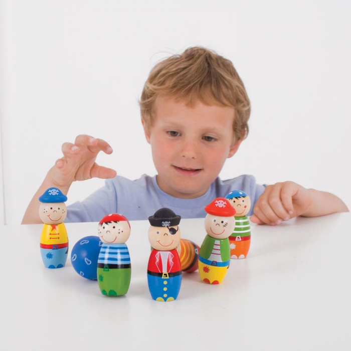 Set popice - Pirati, BIGJIGS Toys, 2-3 ani + [6]