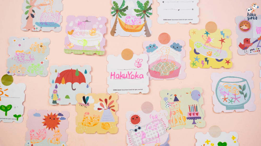 Set portabil de stampile Haku Yoka - Animalutele mele dragi [9]