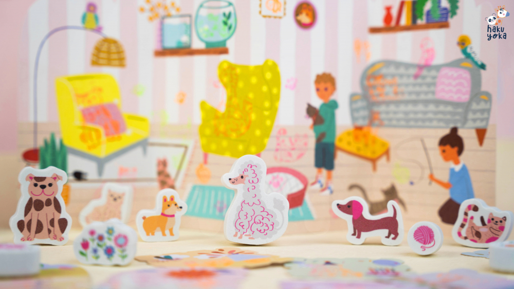 Set portabil de stampile Haku Yoka - Animalutele mele dragi [10]