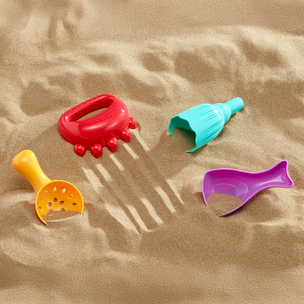 Set Senzorial iSense Scoops - 4 Instrumente pentru Turnare, Cernere si Explorare, 18 Luni+ [3]