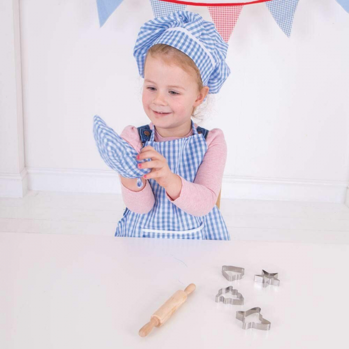 Set sortulet si accesorii - Albastru, BIGJIGS Toys, 2-3 ani + [2]