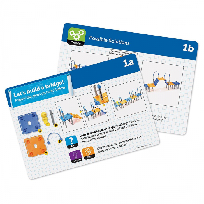 Set STEM - Construieste oraselul, Learning Resources, 4-5 ani + [5]