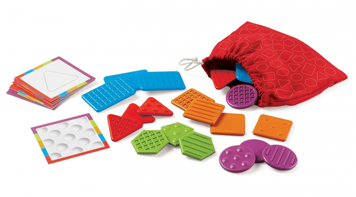 Set tactil - Texturi si forme, Learning Resources, 2-3 ani + [5]