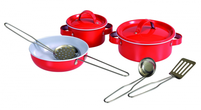 Set vase metalice rosii, Egmont toys, 2-3 ani + [2]