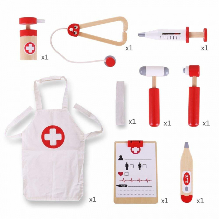 Setul micutului doctor, BIGJIGS Toys, 2-3 ani + [2]