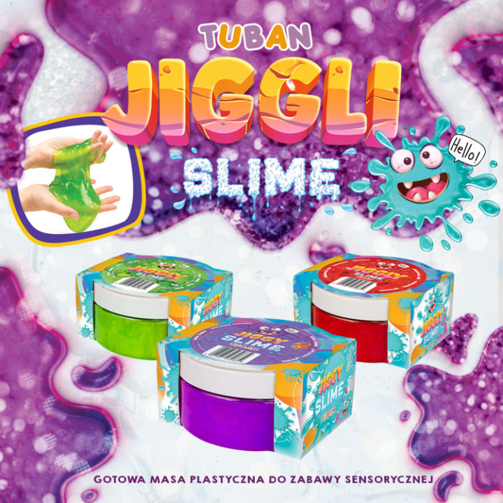 Slime in cutie JIGGLY SLIME, afine, 500 g [2]