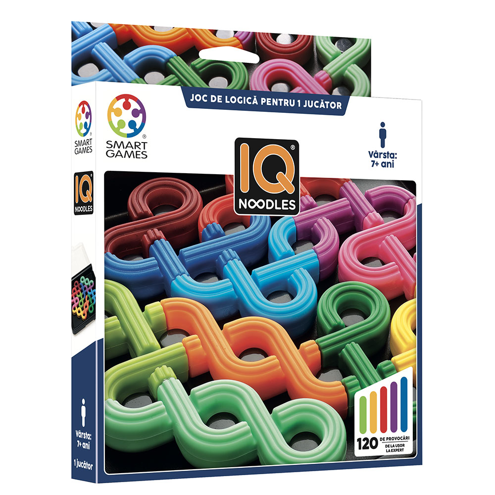 Smart Games - IQ Noodles, joc de logica cu 120 de provocari, 7+ ani [1]