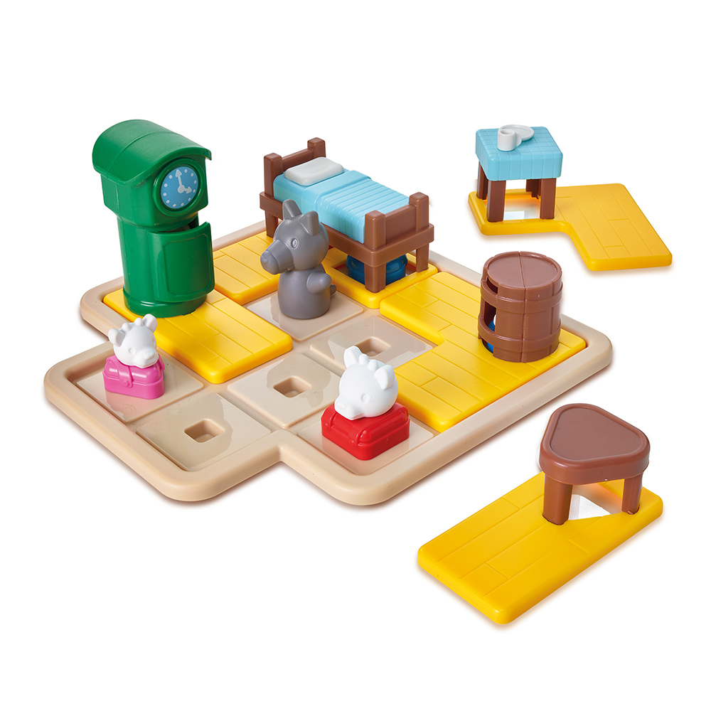 Smart Games - The Wolf & The 7 Goats - Deluxe, joc de logica cu 48 de provocari, 3+ ani,  editie internationala [2]