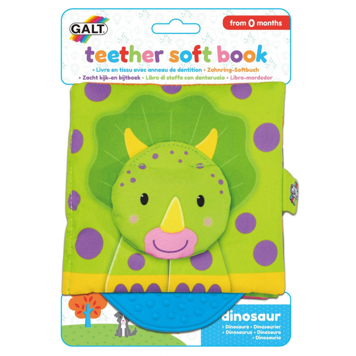 Soft book - Carticica moale Dinozaur, Galt, 0-1 ani + [2]