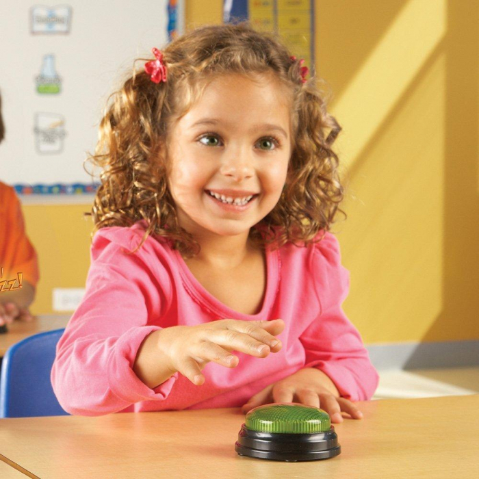 Sonerii cu lumini si sunete pentru raspuns - set 4 buc, Learning Resources, 2-3 ani + [4]