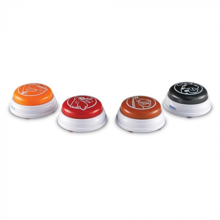 Sonerii pentru raspuns - animale - set 4 buc, Learning Resources, 4-5 ani + [2]