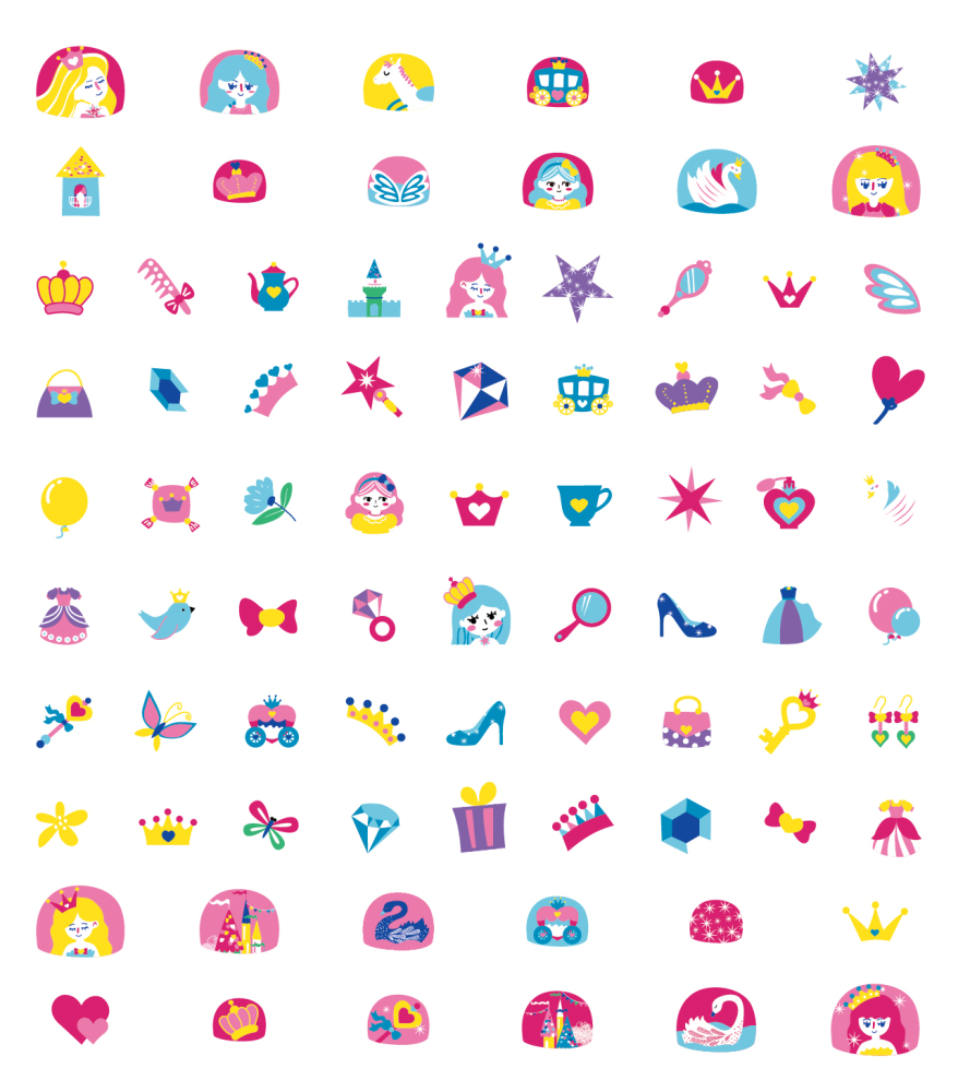 Stickere pentru unghii - Printesa [2]