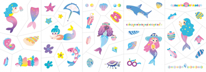 Stickere pentru unghii si tatuaje - Sirena, + 3 ani [3]