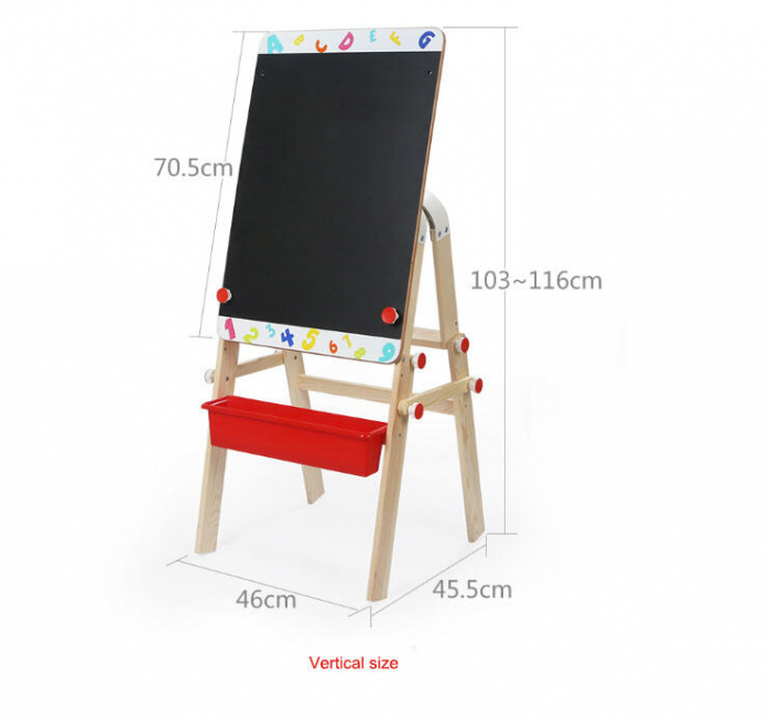 Tabla magnetica 2 in 1 convertibila, Topbright, 2-3 ani + [4]