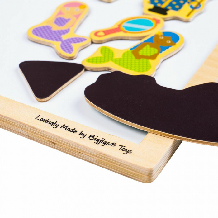 Tabla magnetica cu rama din lemn, BIGJIGS Toys, 2-3 ani + [5]