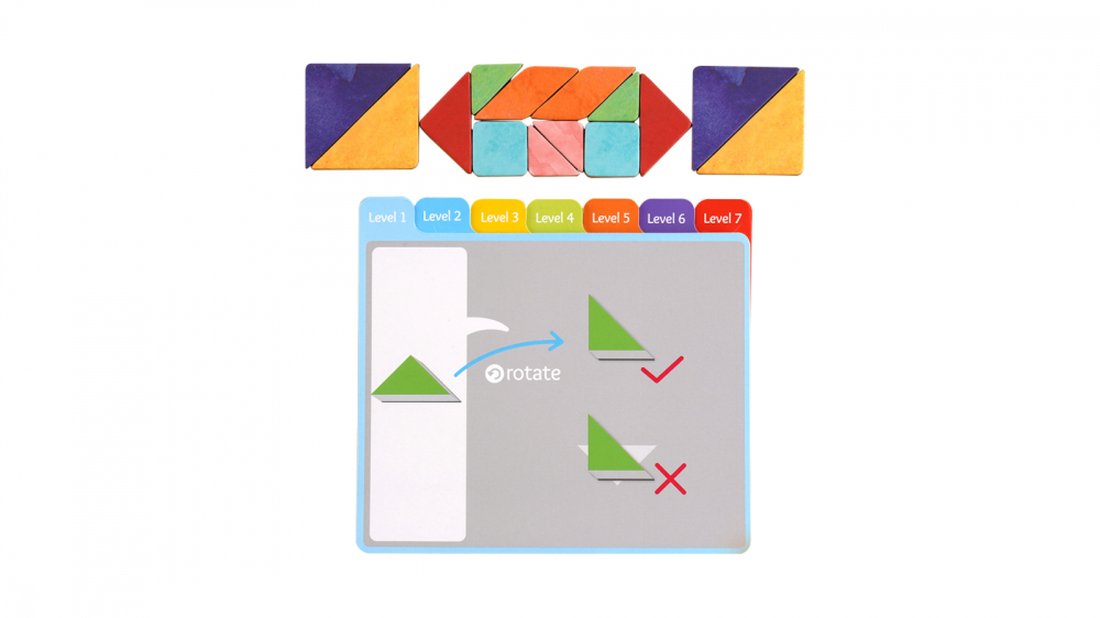 Tangram magnetic - Battle kit, 2 jucatori [4]