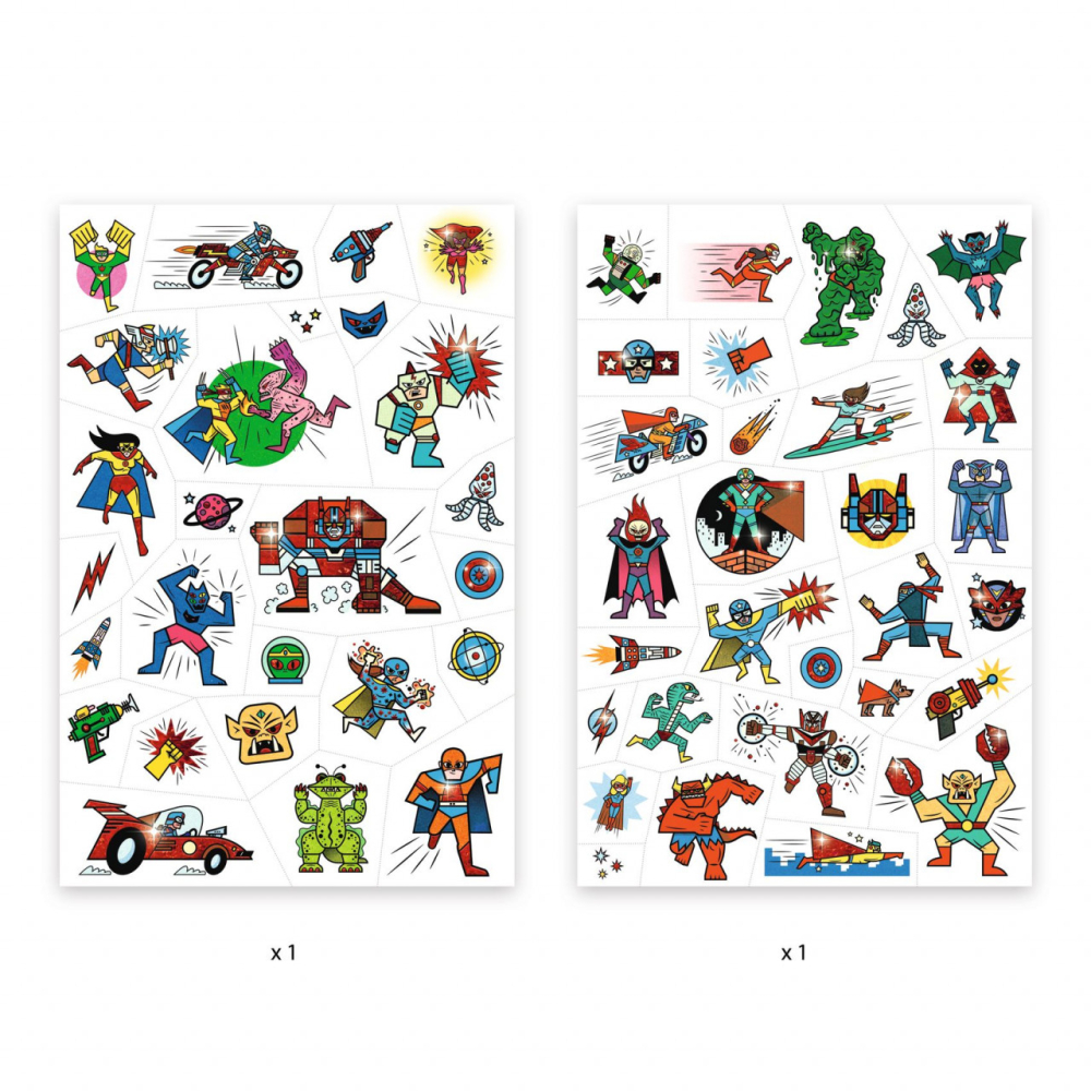 Tatuaje Djeco Supereroi, 2-3 ani + [2]