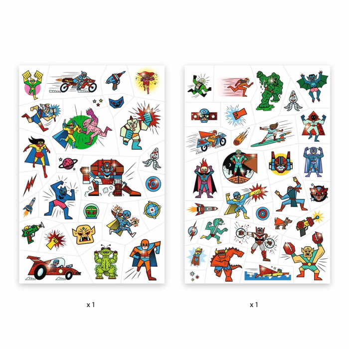 Tatuaje Djeco Supereroi, 2-3 ani + [2]