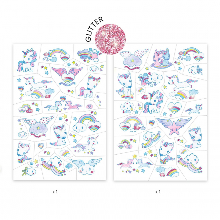 Tatuaje Djeco Unicorni, 2-3 ani + [2]