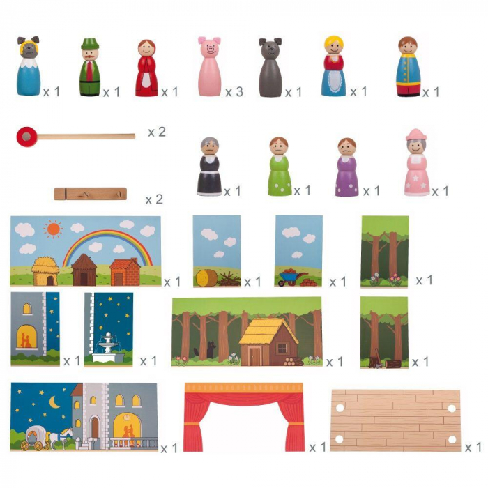 Teatru magnetic- Primul spectacol, BIGJIGS Toys, 2-3 ani + [5]