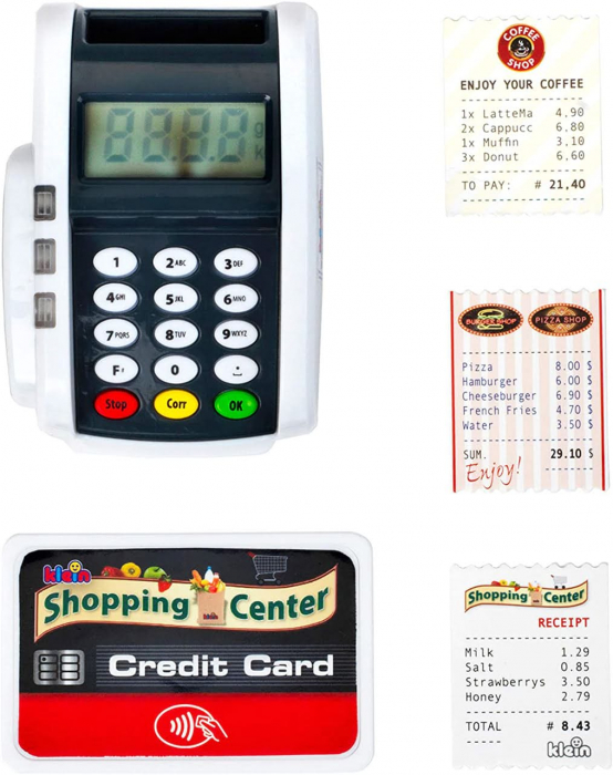 Terminal card POS cu lumina si sunet, Klein, 2-3 ani + [4]