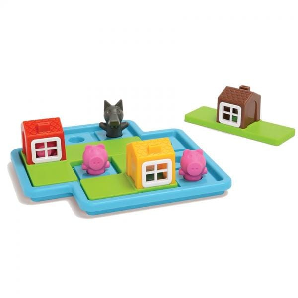 Smart Games - Three Little Piggies - Deluxe, joc de logica cu 48 de provocari, 3+ ani [2]