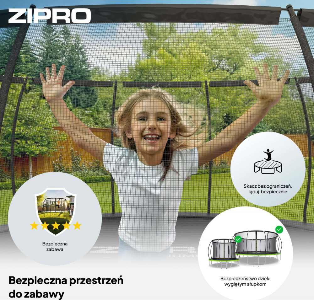 Trambulina copii 496 cm de exterior ZIPRO  Jump Pro Premium [5]