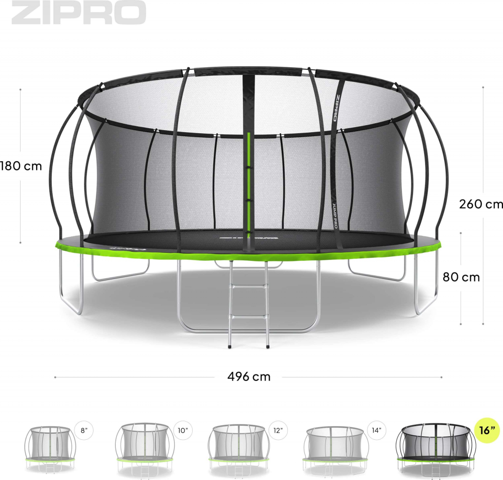 Trambulina copii 496 cm de exterior ZIPRO  Jump Pro Premium [10]