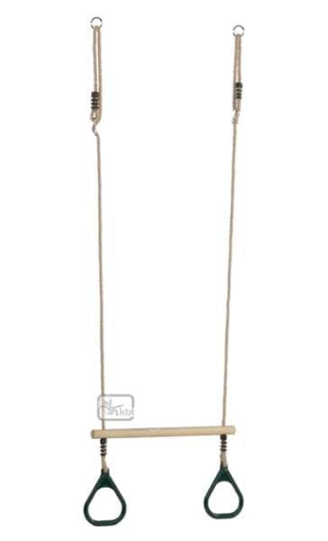 Trapez din lemn cu inele din plastic PP10, Galben, 2,55 m [3]