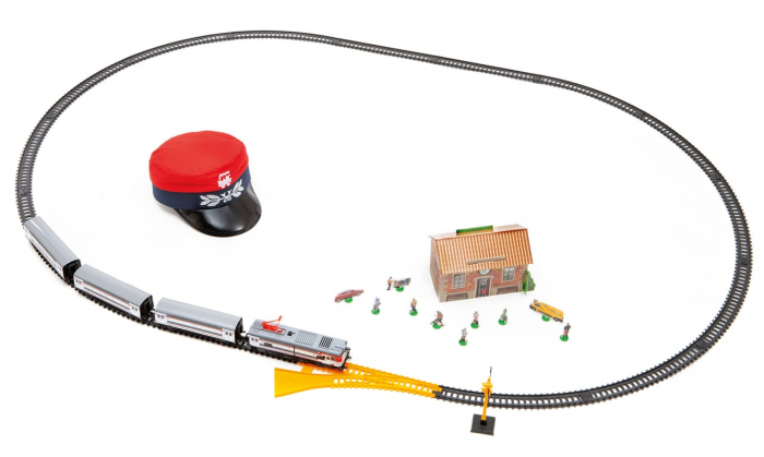 Trenulet electric calatori Cercanias RENFE 451 metalic, cu lumina si sapca conductor tren, Pequetren, 2-3 ani + [4]
