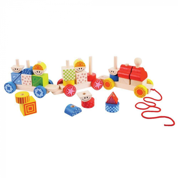 Trenuletul colorat cu forme, BIGJIGS Toys, 1-2 ani + [2]