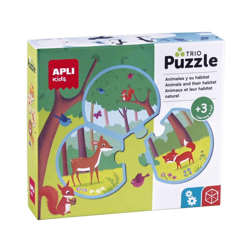 Trio Puzzle Animalele si Habitatele lor, 24 piese [1]