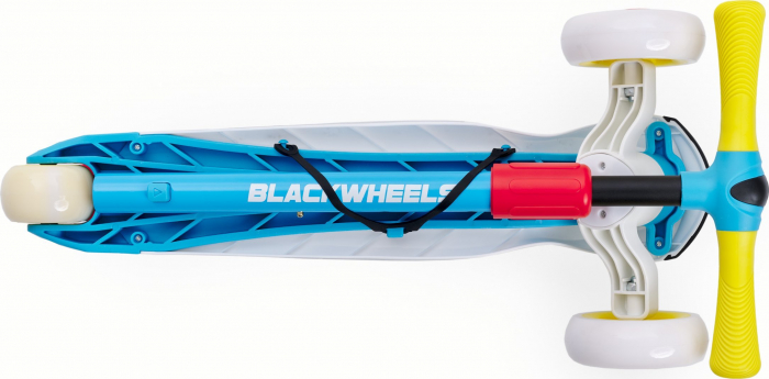 Trotineta cu 3 roti copii BlackWheels BLINK Albastra, cu inaltime reglabila, roata diametru 200 mm [4]