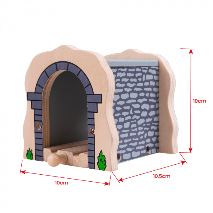 Tunel din lemn, BIGJIGS Toys, 2-3 ani + [2]