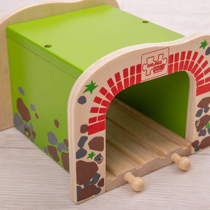 Tunel dublu, BIGJIGS Toys, 2-3 ani + [5]