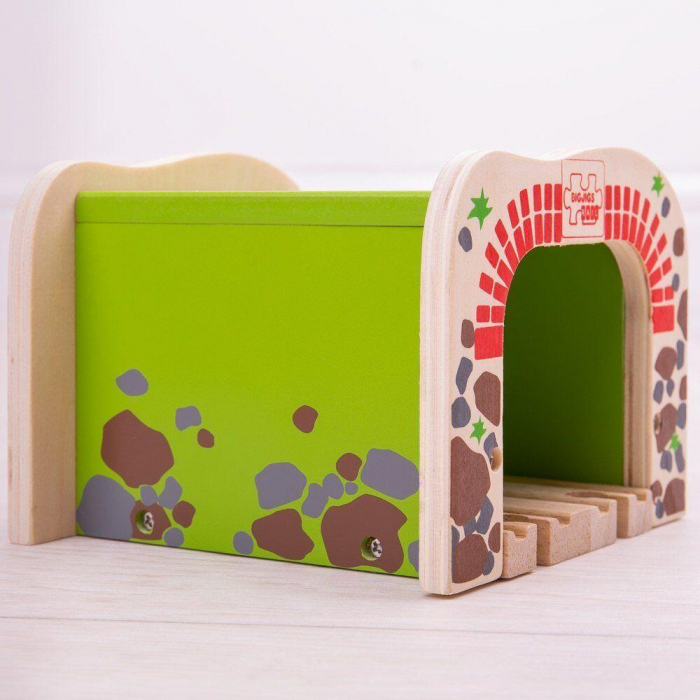Tunel dublu, BIGJIGS Toys, 2-3 ani + [2]