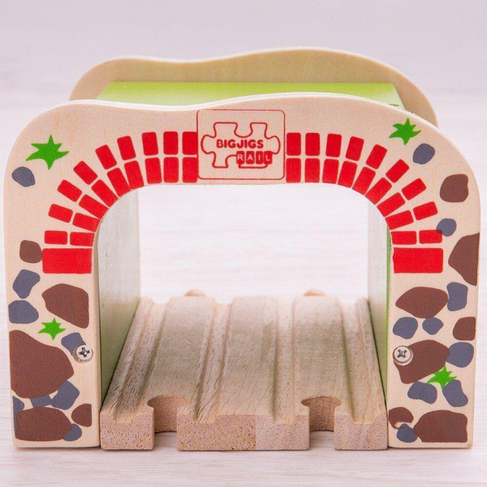 Tunel dublu, BIGJIGS Toys, 2-3 ani + [3]