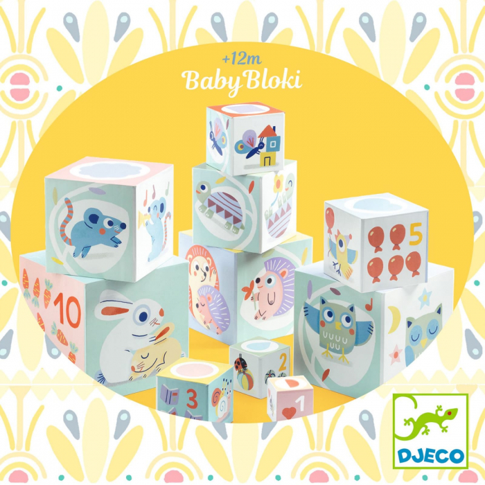 Turn de construit Djeco BabyBloki, 1-2 ani + [5]