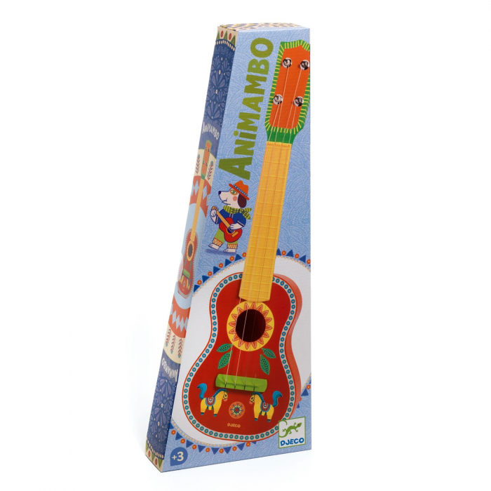 Ukulele (chitara cu 4 corzi) Djeco, 2-3 ani + [4]
