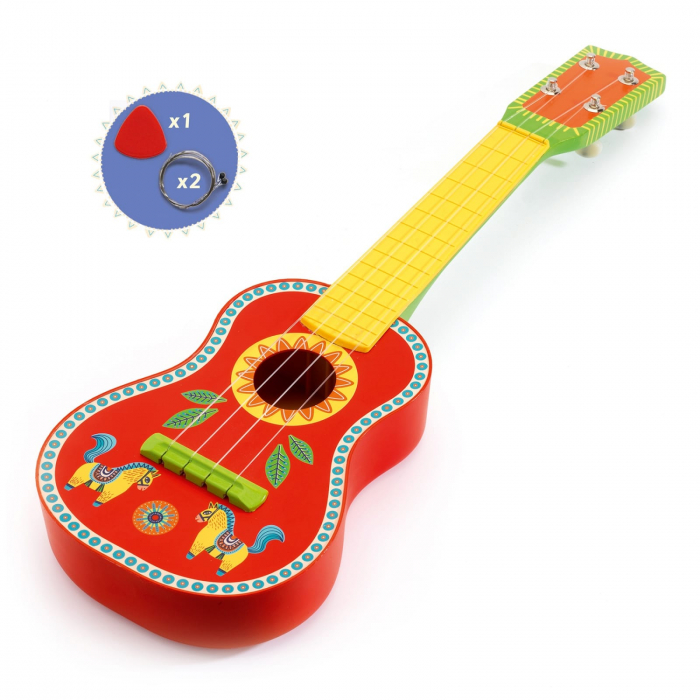 Ukulele (chitara cu 4 corzi) Djeco, 2-3 ani + [2]