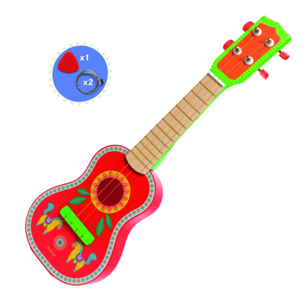 Ukulele (chitara cu 4 corzi) Djeco, 2-3 ani + [3]