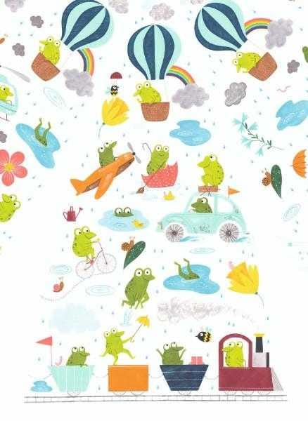 Umbrela colorata Djeco Broscute [2]